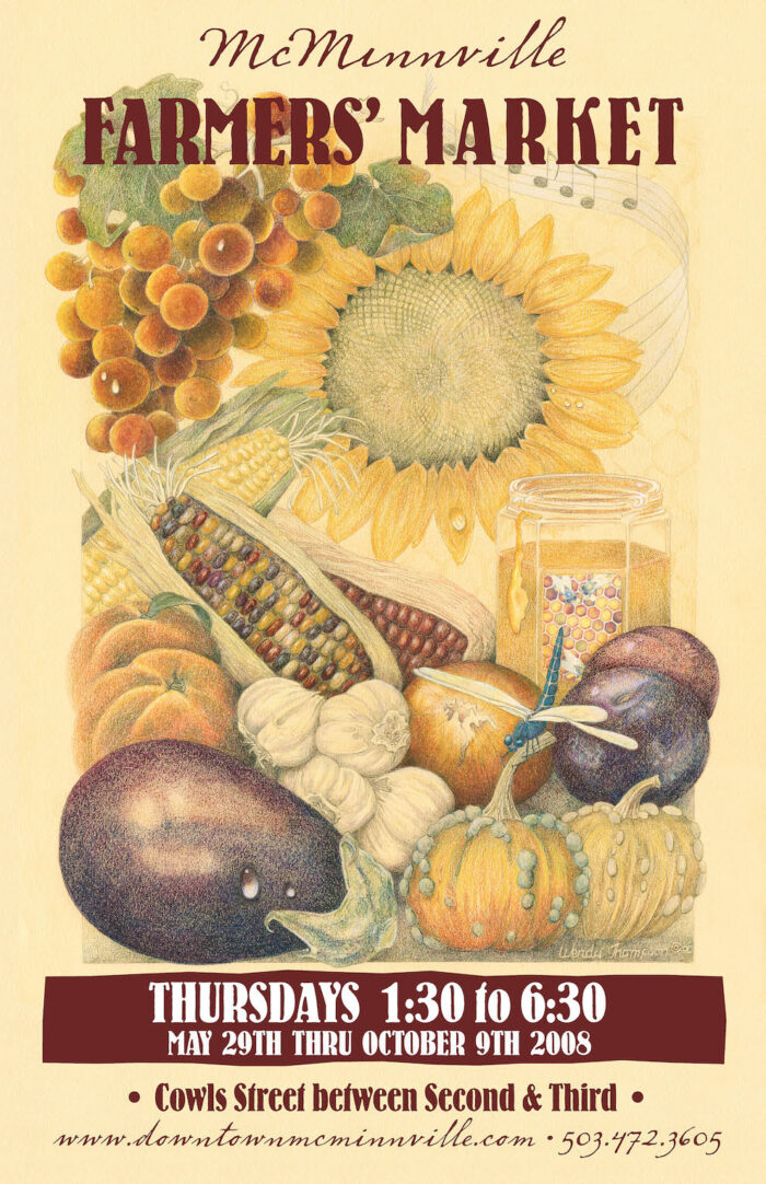 2008 McMinnville Farmers Market Poster