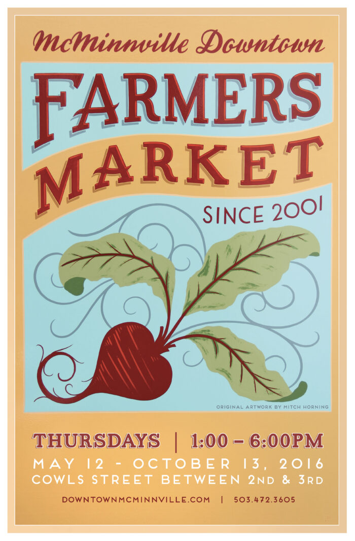 2016 McMinnville Farmers Market Poster