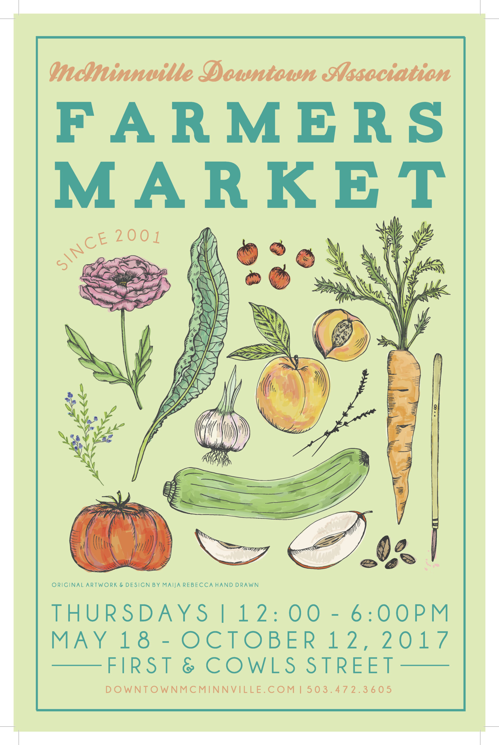 2017 McMinnville Farmers Market Poster