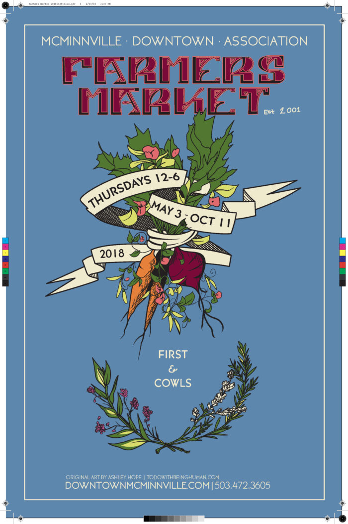 2018 McMinnville Farmers Market Poster