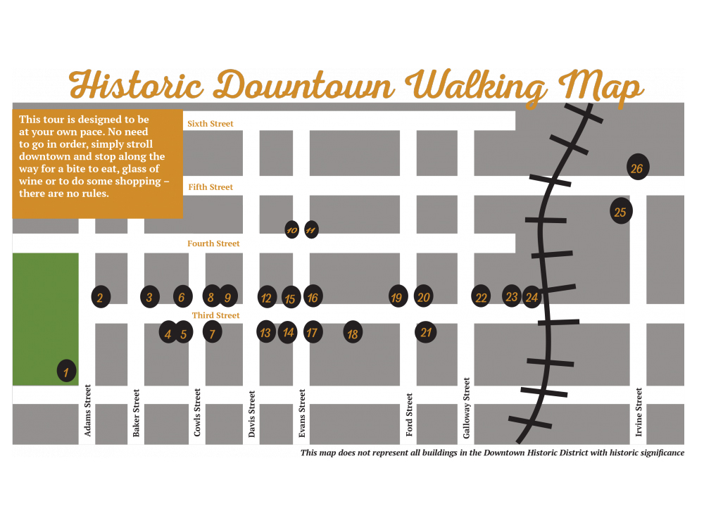 Historic Downtown McMinnville Walking Map
